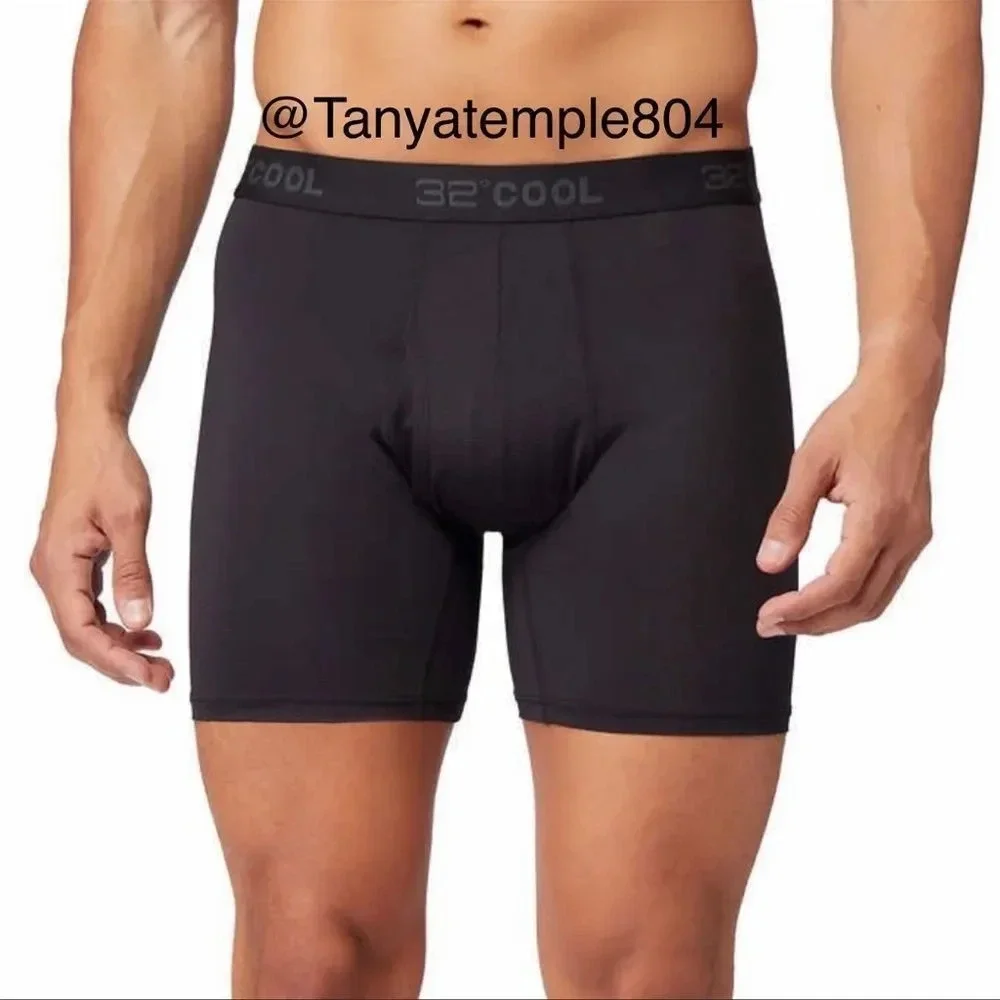 32 Degrees Men's Comfort Mesh Boxer Brief, 6-pair keeps you cool Large
